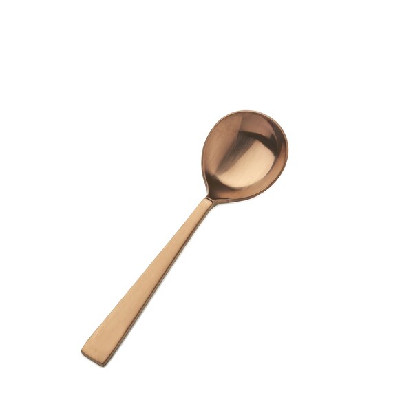 Bon Chef Roman, Round Soup Soon, Matte Finish, 18/10, 6.63" - Rose Gold Matte , set of 12 S3722RGM - main